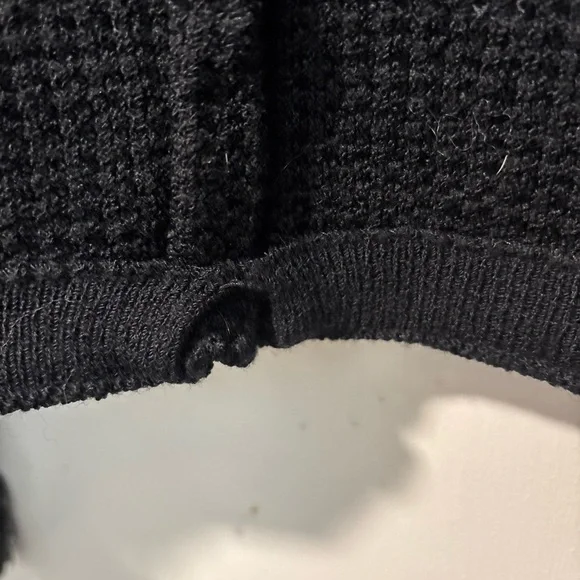 St. John Couture by Marie Gray Black Tweed Crop Sweater Jacket Cheetah Collar 2 - Picture 11 of 11